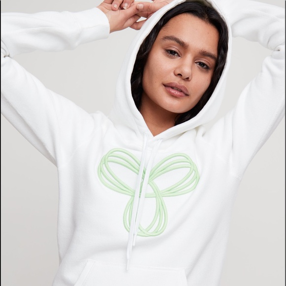 Creme TNA Hoodie with Grey Embroidered Logo - Picture 4 of 6